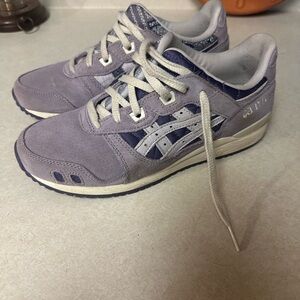 Asics Lavender and White Athletic Shoes